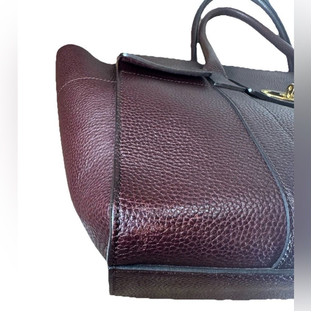 MULBERRY Oxblood Maroon Leather Classic Large Bayswater Tote Bag New Style - Picture 8 of 16